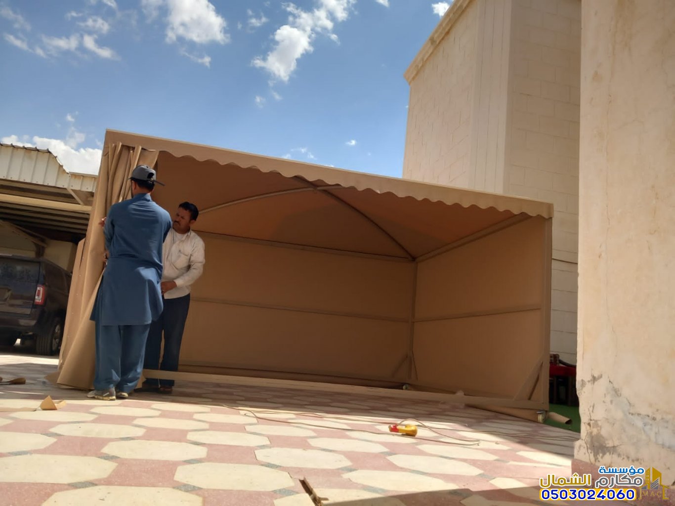 تركيب مظلات قماشية في شمال الرياض حماية مثالية لمنزلك