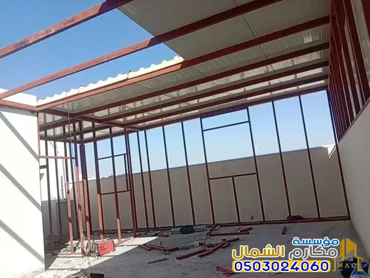 تركيب مظلات والواح وغرف ساندوتش بانل حي اشبيليا 